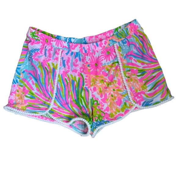 Lilly Pulitzer Other - Lilly Pulitzer Girls Pink Floral Shorts Sz. XL (12-14)